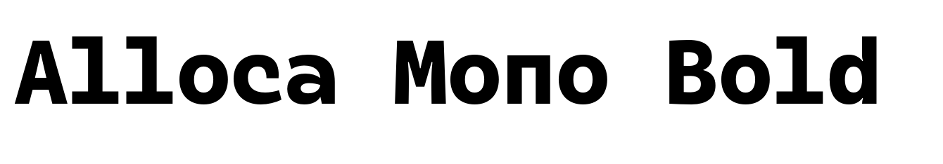 Alloca Mono Bold